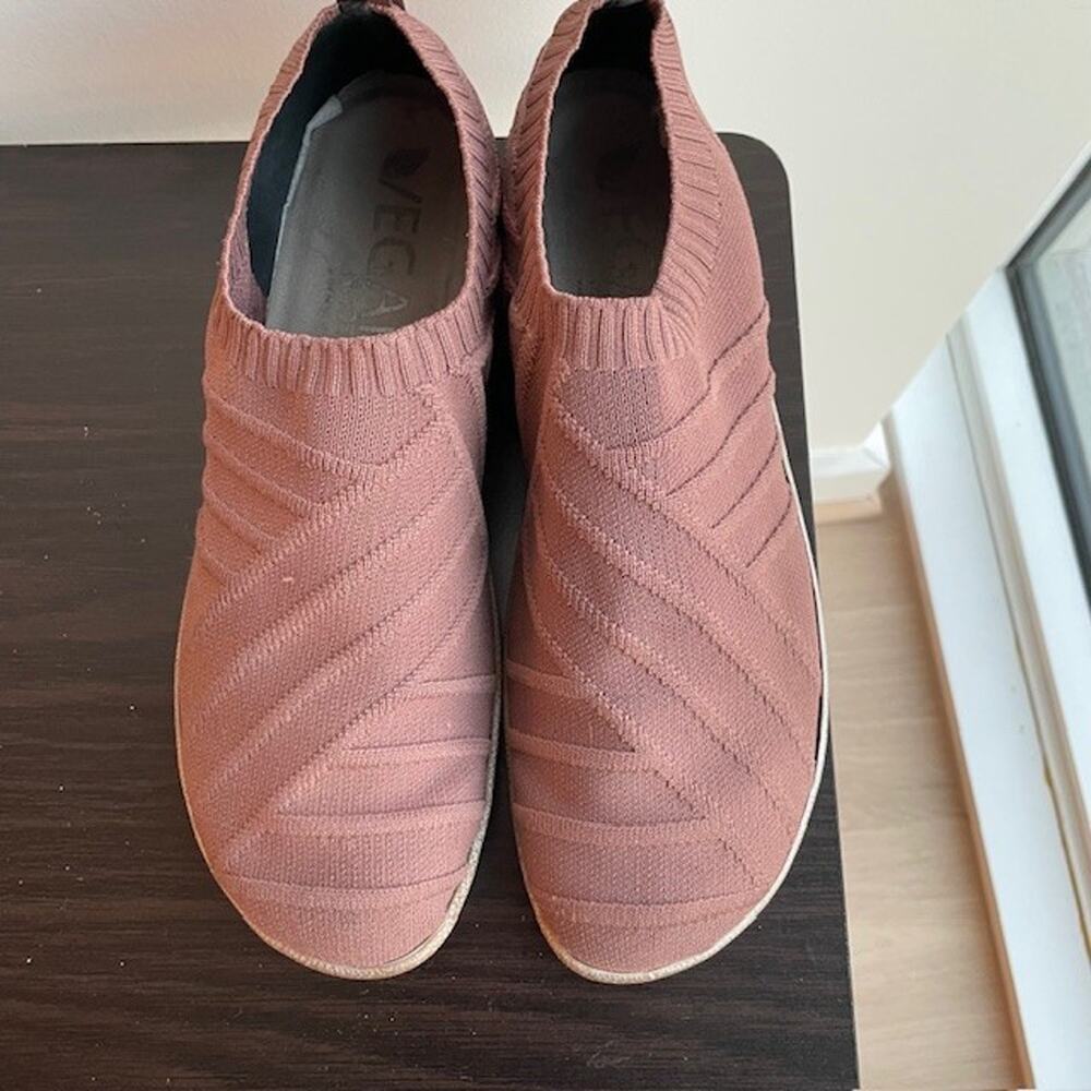 NAOT Okahu Sneakers Slip-On Brown Mauve Knit Vegan Shoes Women's US 9 EU 42